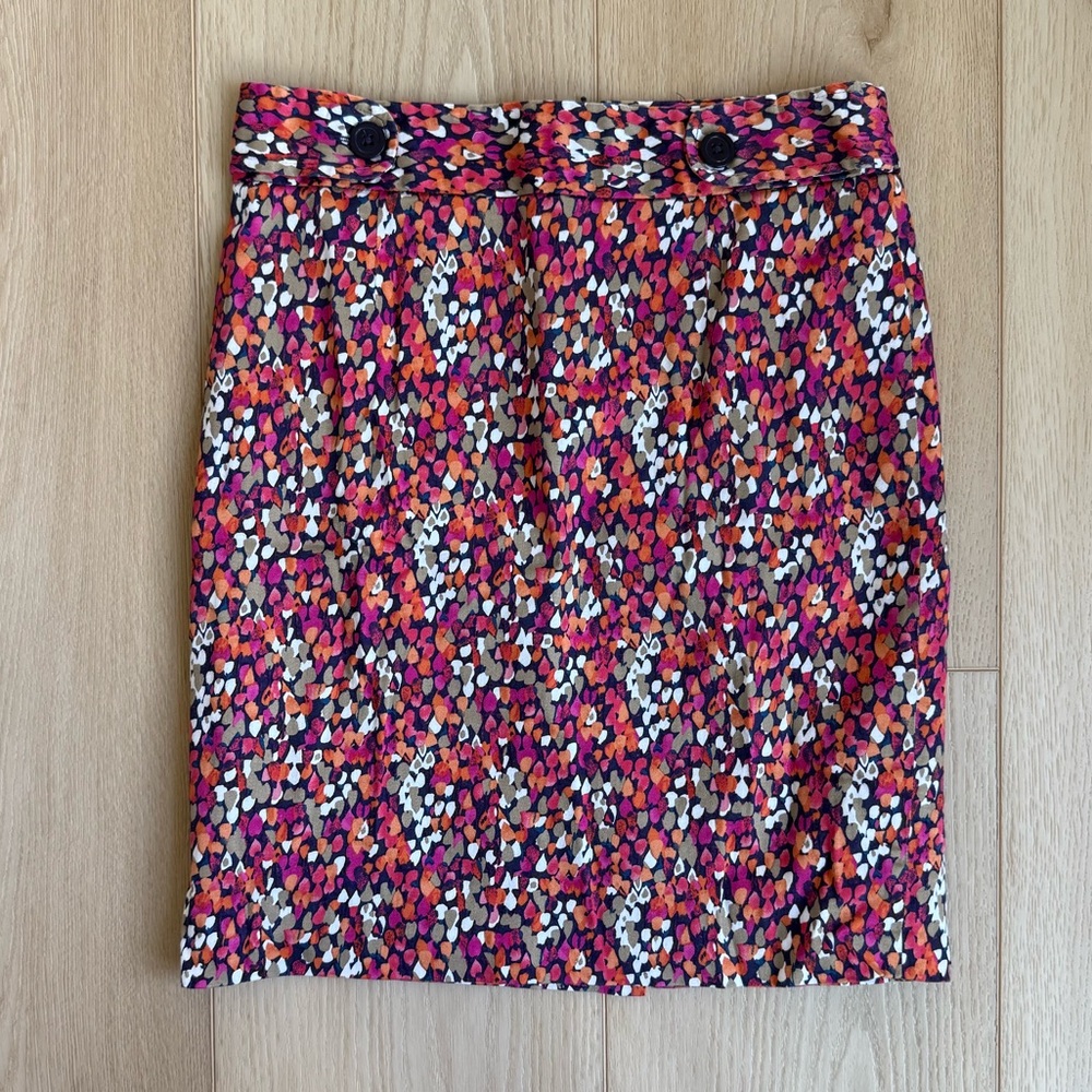 Laundry By Shelli Segal Pink Multi-Print Mini Skirt
